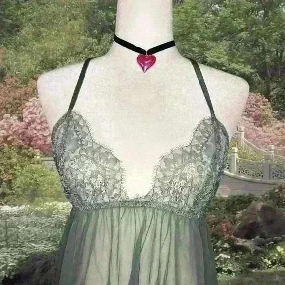 Brand New With Tags Olive Green Slip By Victoria’s Secret Size Large - Picture 2 of 10